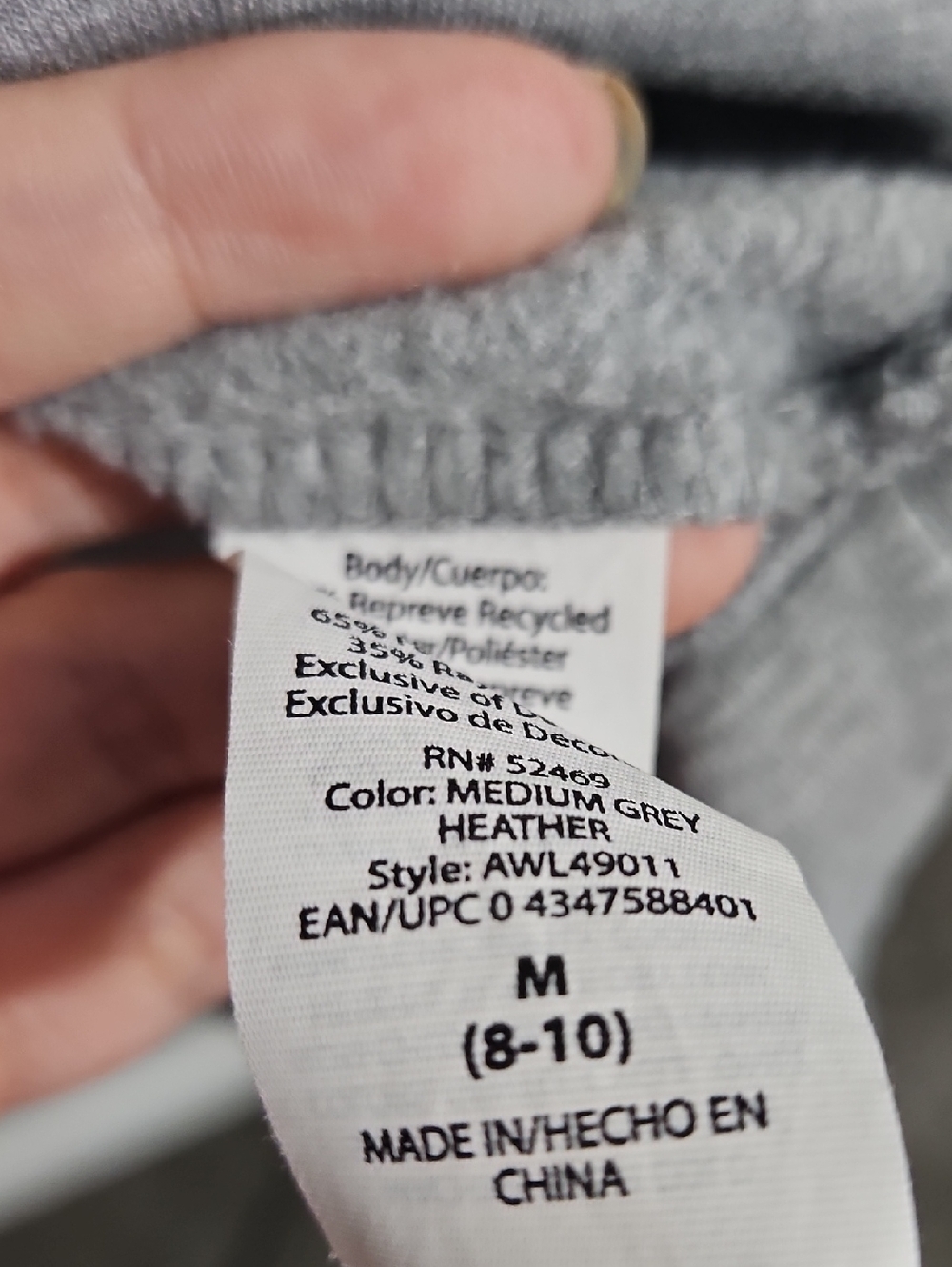 Hallmark Gray Holiday Hoodie - Picture 4 of 6